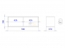 Полка навесная широкая Каспер Тира