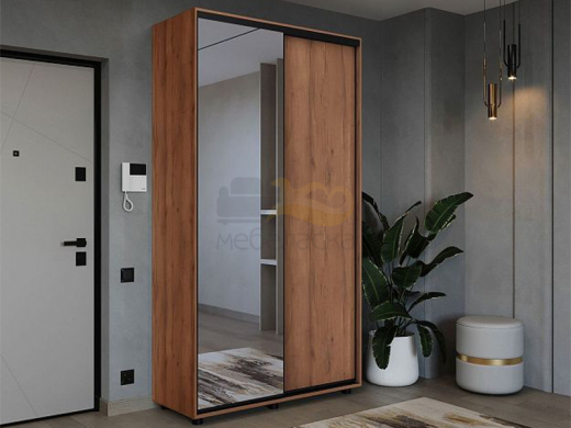 Шкаф-купе Prime двухдверный ОР16-6.ZD дуб табачный