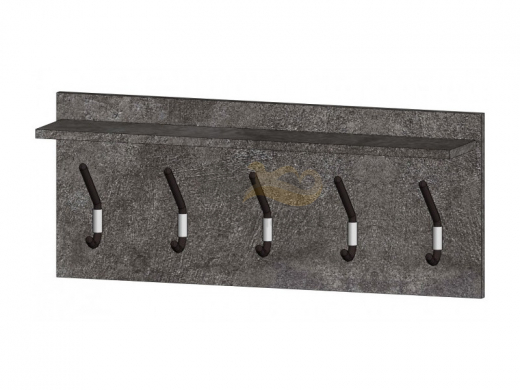 Вешалка Юми цемент темный