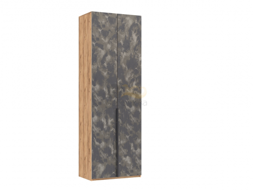 Шкаф 2-х створчатый 800 Марвэл Мальта грей, Дуб крафт
