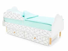 Кровать Stumpa Облако бортик и ящики рисунок Ромбы