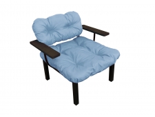 Кресло Дачное серая подушка